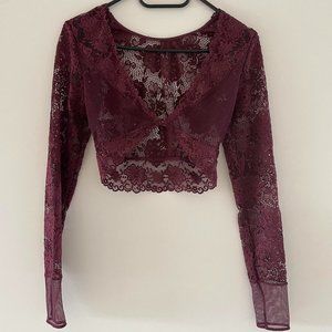Women's Burgundy Blouse